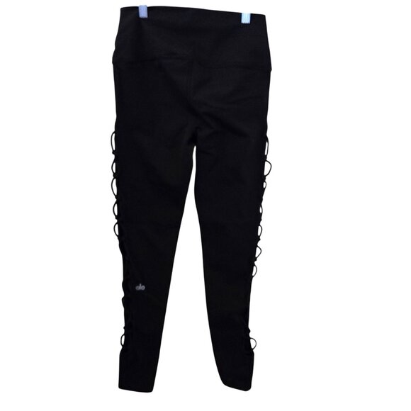 ALO Interlace Leggings Black Size M - Picture 3 of 8
